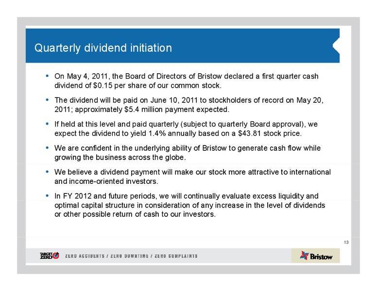 Q4 2011 EARNINGS CALL – Bristow Group – slide 13