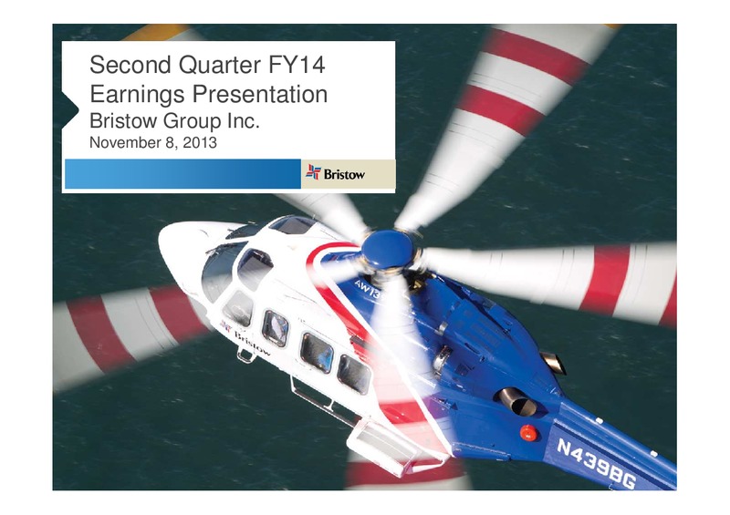 Q2 2014 EARNINGS CALL – Bristow Group – slide 1