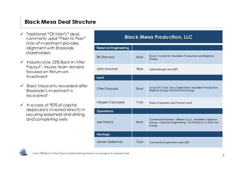 March 2018 Investor Presentation – Brookside Energy Limited – slide 4
