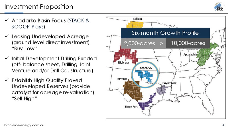 May 2018 Investor Presentation – Brookside Energy Limited – slide 3