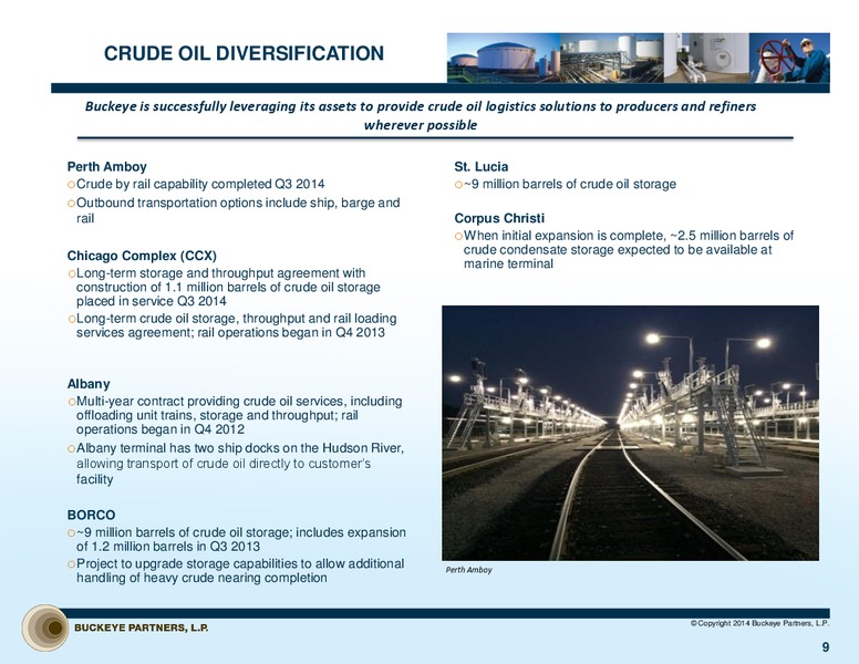 JEFFERIES GLOBAL ENERGY CONFERENCE – Buckeye Partners Lp – slide 8