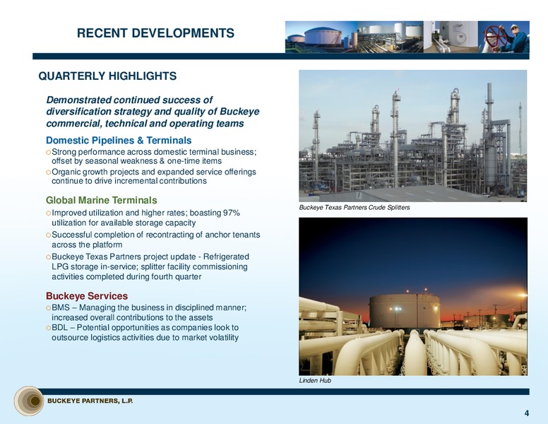 UBS MLP One On One Conference – Buckeye Partners Lp – slide 3