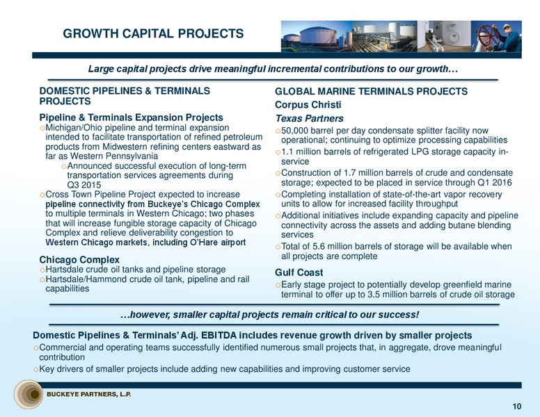 UBS MLP One On One Conference – Buckeye Partners Lp – slide 9