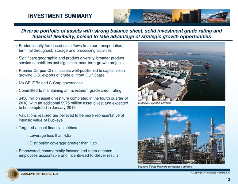 UBS Midstream MLP and Utilities One on One Conference – Buckeye Partners Lp – slide 11