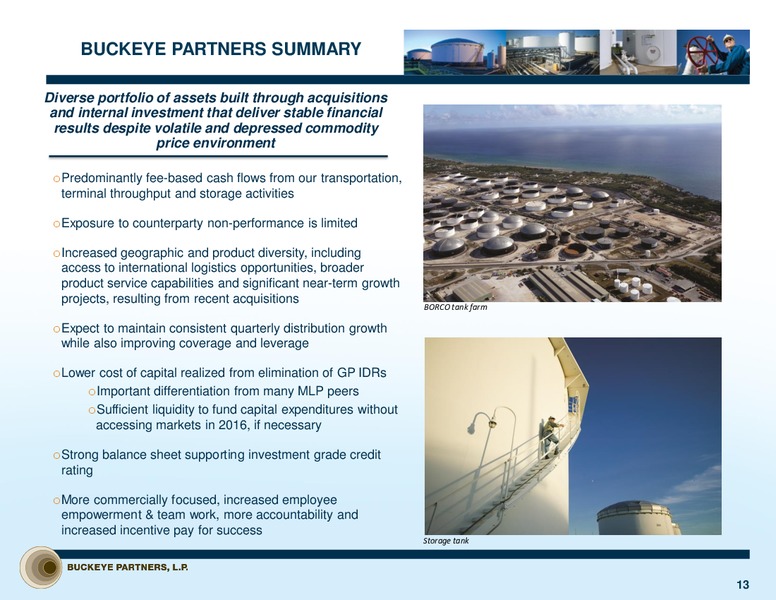 Citi Investor Tour – Buckeye Partners Lp – slide 12