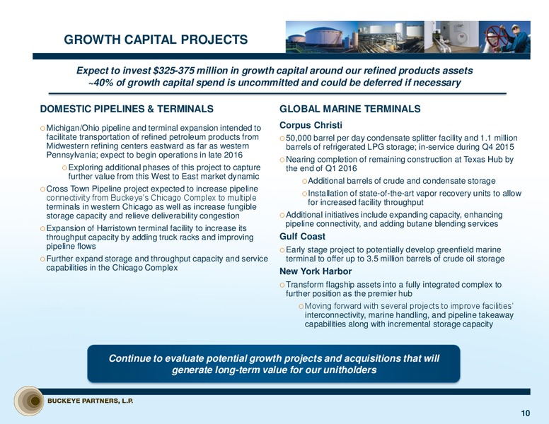 Barclays Investment Grade Energy and Pipeline Conference – Buckeye Partners Lp – slide 10