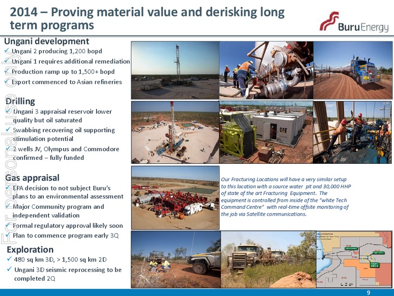 MACQUARIE AUSTRALIA CONFERENCE – Buru Energy Limited – slide 9
