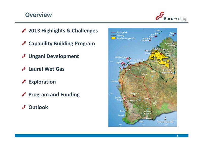 NOVEMBER 2013 ANNUAL GENERAL MEETING – Buru Energy Limited – slide 2