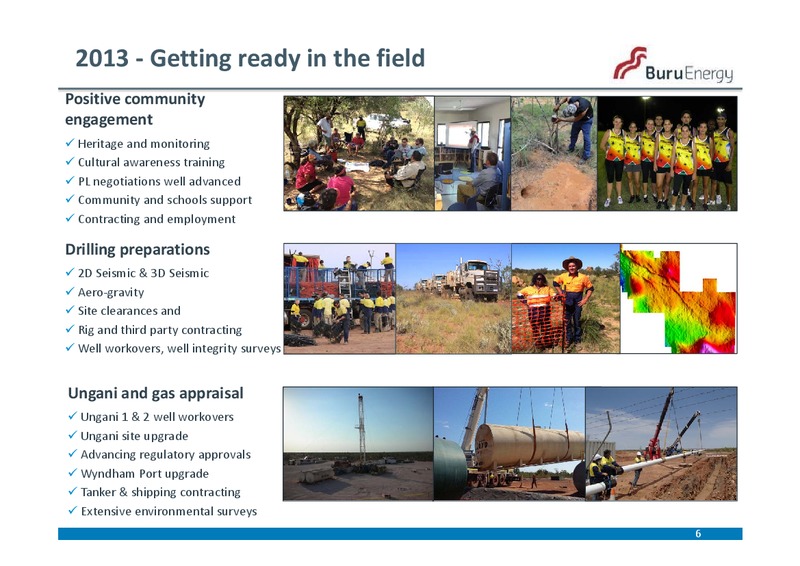 NOVEMBER 2013 ANNUAL GENERAL MEETING – Buru Energy Limited – slide 6