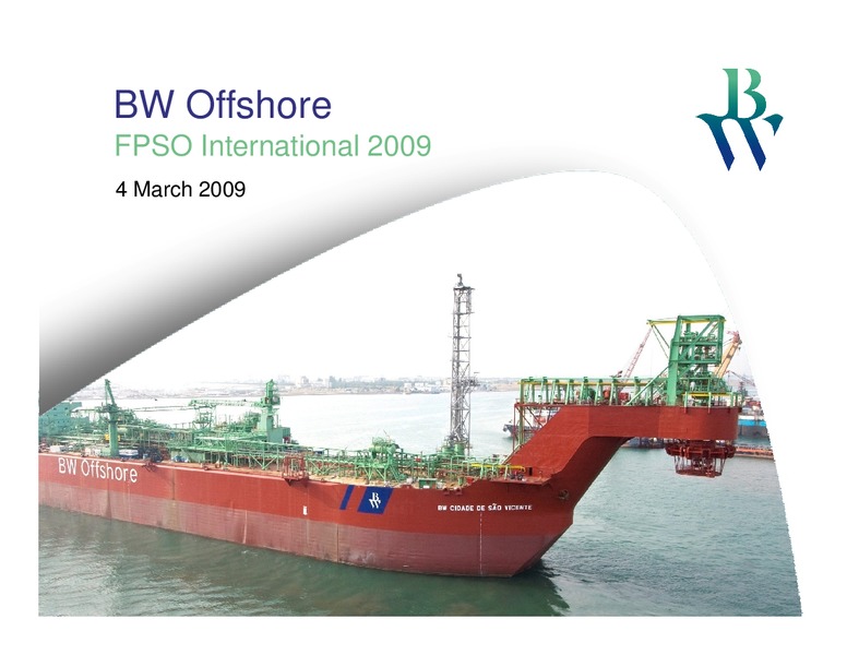 MARCH 2009 INVESTOR PRESENTATION – Bw Offshore – slide 1
