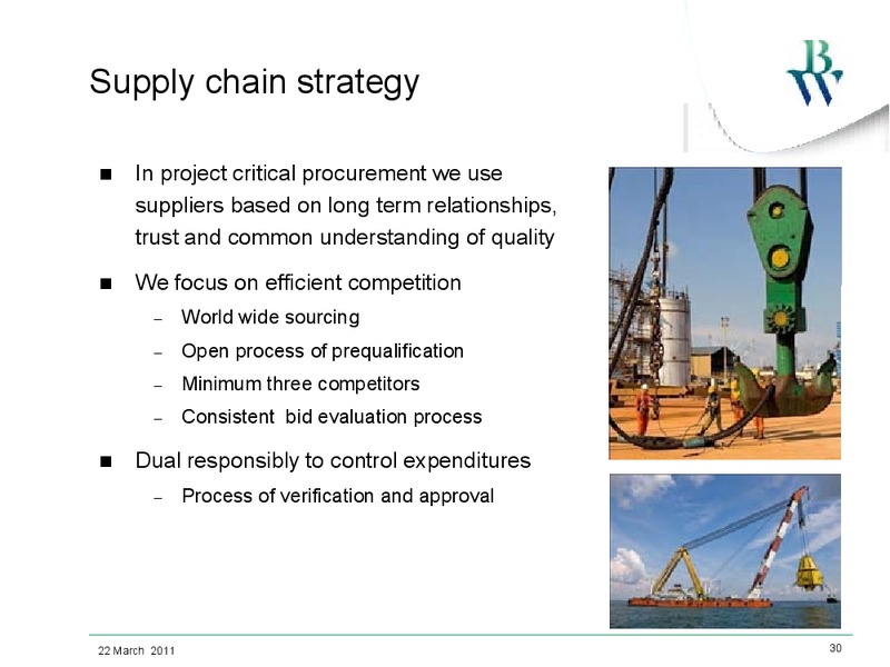 MARCH 2011 INVESTOR PRESENTATION – Bw Offshore – slide 29