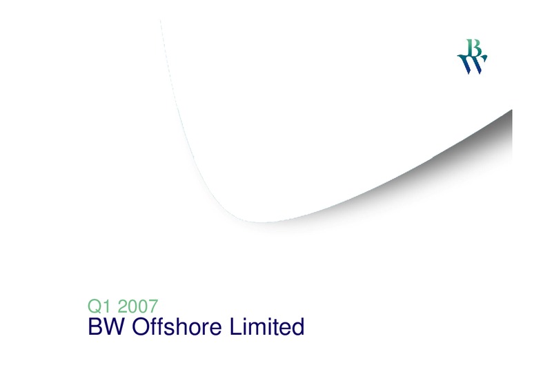 Q1 2007 INVESTOR PRESENTATION – Bw Offshore – slide 7