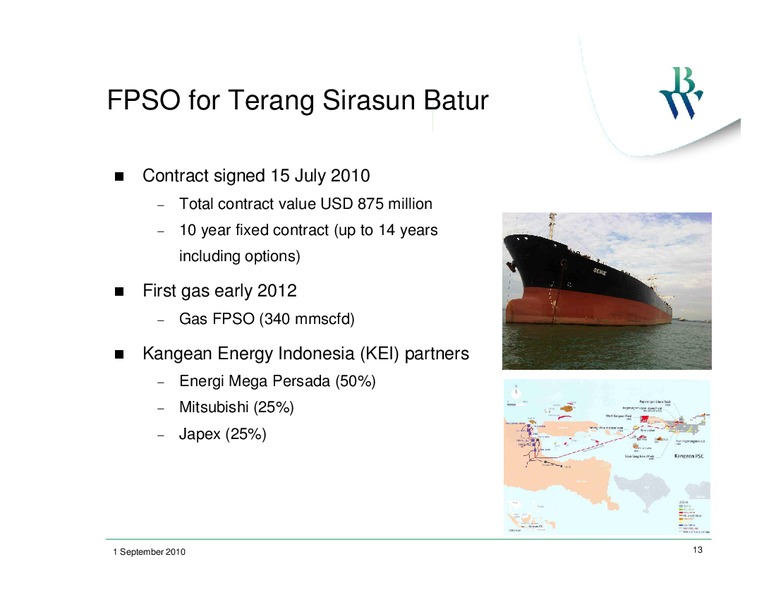 PARETO OIL AND OFFSHORE CONFERENCE – Bw Offshore – slide 12