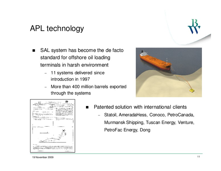 Q3 2009 INVESTOR PRESENTATION – Bw Offshore – slide 10