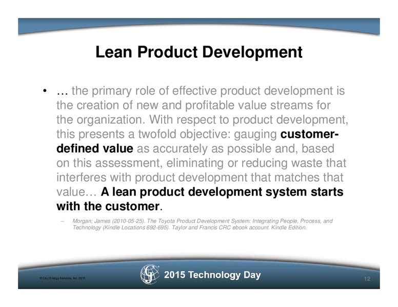 2015 Technology Day – C&J Energy Services Inc. – slide 11