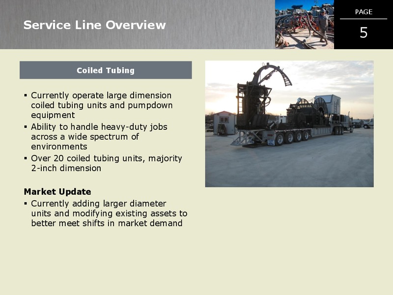 BARCLAYS CEO ENERGY AND POWER CONFERENCE – C&J Energy Services Inc. – slide 4