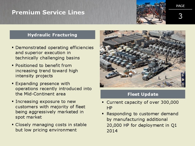 Stephens Fall Investment Conference – C&J Energy Services Inc. – slide 2
