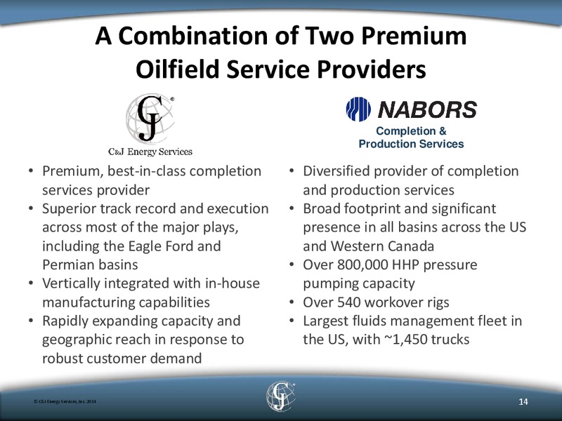 Cowens 4th Annual Energy Conference – C&J Energy Services Inc. – slide 13