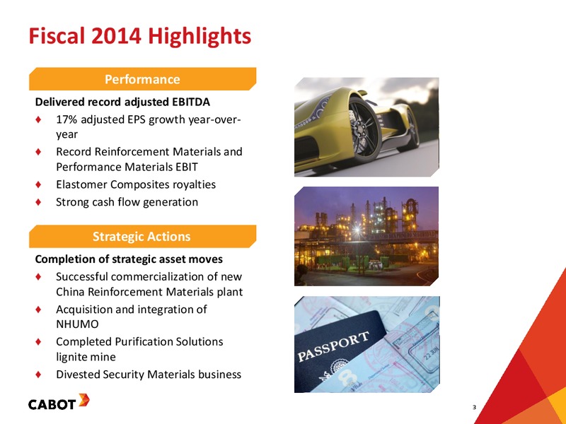 Earnings Teleconference Fourth Quarter – Cabot Corp – slide 2