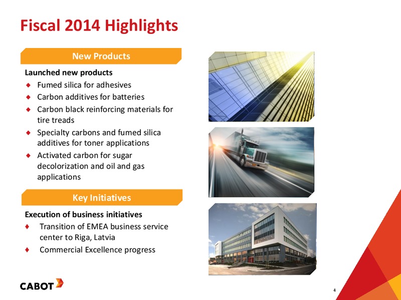 Earnings Teleconference Fourth Quarter – Cabot Corp – slide 3