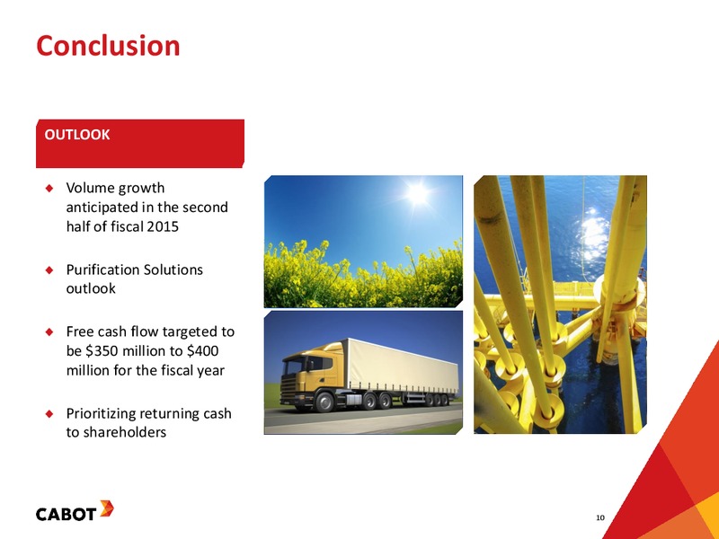 Q1 2015 EARNINGS CALL – Cabot Corp – slide 9