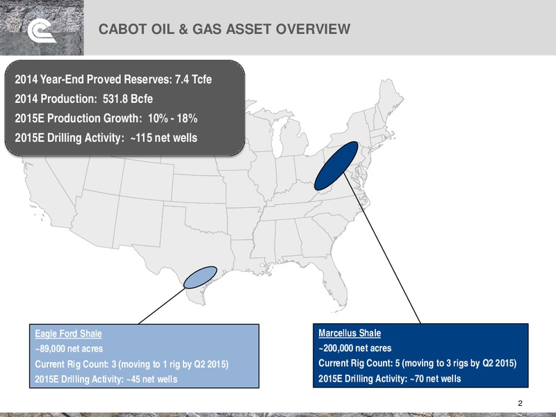Simmons Energy Conference – Cabot Oil & Gas Corp – slide 2