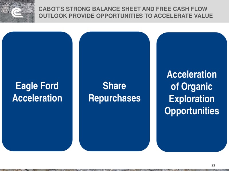 Barclay's 2014 CEO Energy Power Conference – Cabot Oil & Gas Corp – slide 22