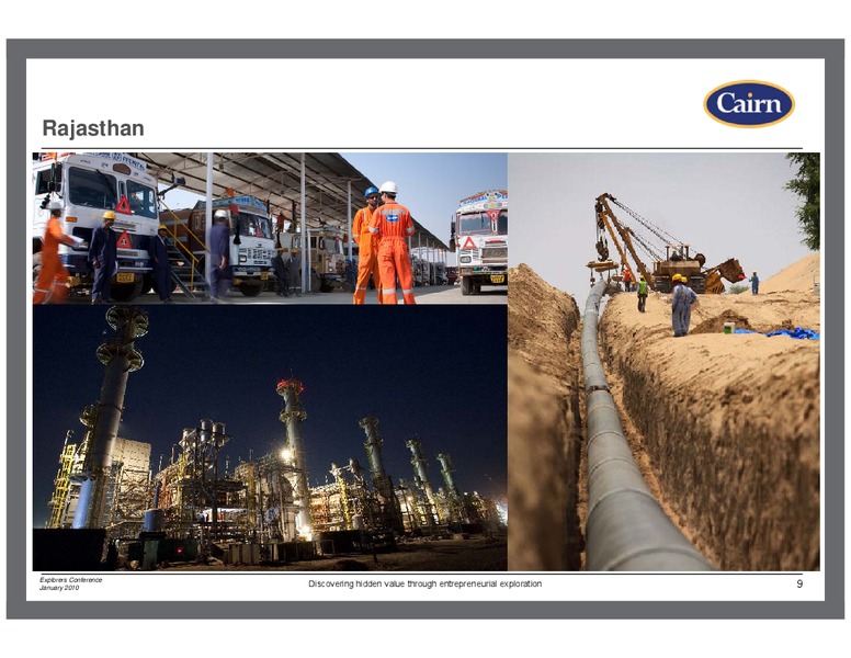 EXPLORERS CONFERENCE – Cairn Energy Plc – slide 8