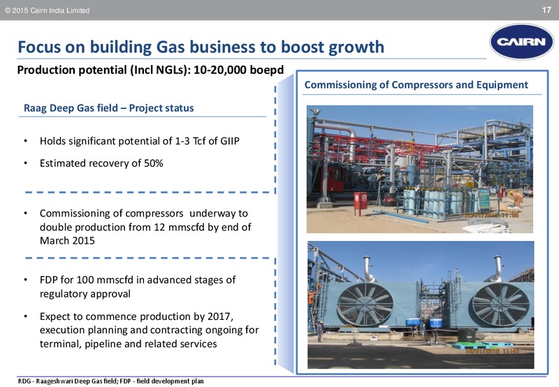 Edelweiss India Conference – Cairn India – slide 16