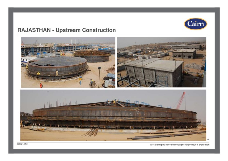 MARCH 2009 PRELIMINARY RESULTS – Cairn Energy Plc – slide 18