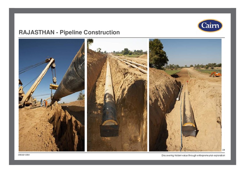 MARCH 2009 PRELIMINARY RESULTS – Cairn Energy Plc – slide 22
