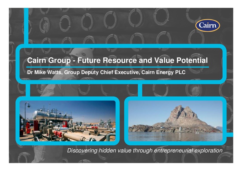 MARCH 2010 CORPORATE PRESENTATION – Cairn Energy Plc – slide 21
