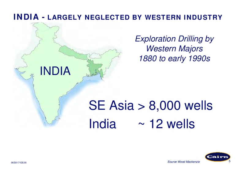 APRIL 2006 CORPORATE PRESENTATION – Cairn Energy Plc – slide 5