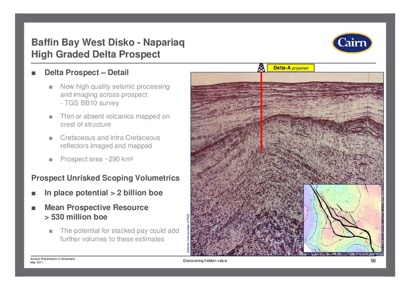 ANALYST PRESENTATION IN GREENLAND – Cairn Energy Plc – slide 55