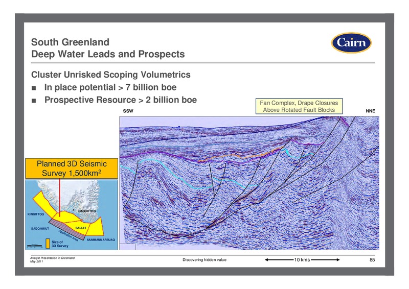 ANALYST PRESENTATION IN GREENLAND – Cairn Energy Plc – slide 84
