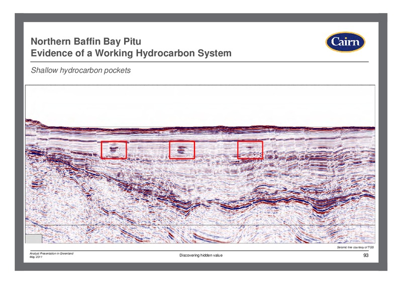 ANALYST PRESENTATION IN GREENLAND – Cairn Energy Plc – slide 92