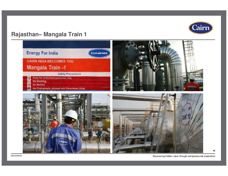 SCOTTISH OIL CLUB – Cairn Energy Plc – slide 19