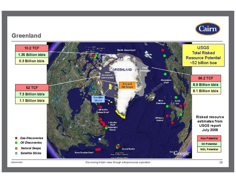 INVESTOR PRESENTATION – Cairn Energy Plc – slide 25
