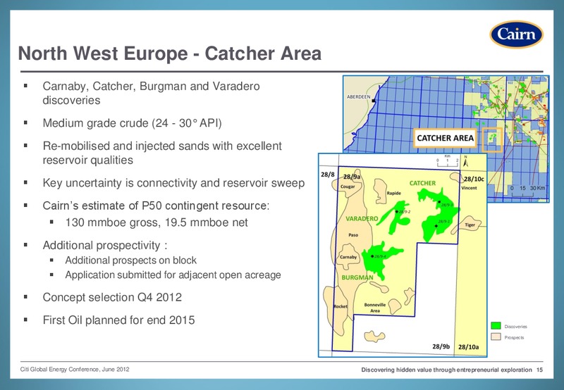 CITI GLOBAL ENERGY CONFERENCE – Cairn Energy Plc – slide 14
