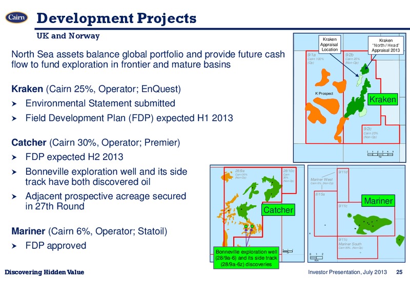 INVESTOR PRESENTATION – Cairn Energy Plc – slide 24