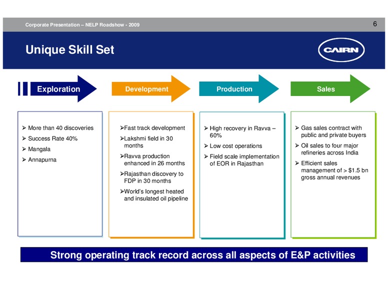 CORPORATE PRESENTATION – Cairn India – slide 5