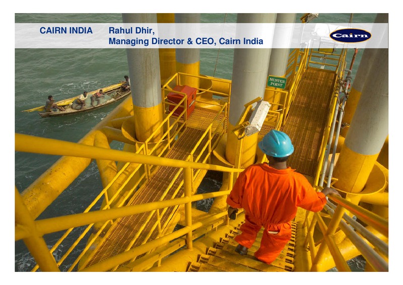 HALF YEARLY PRESENTATION 2008 – Cairn Energy Plc – slide 10