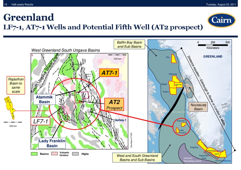HALF YEARLY RESULTS – Cairn Energy Plc – slide 17