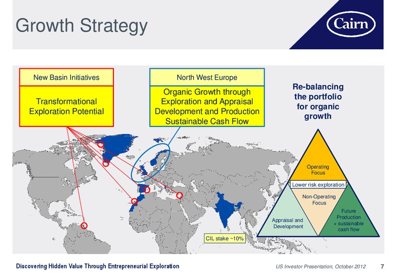 US INVESTOR PRESENTATION – Cairn Energy Plc – slide 6