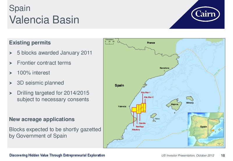 US INVESTOR PRESENTATION – Cairn Energy Plc – slide 17
