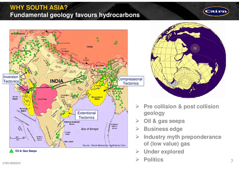 WORLD OIL & GAS ASSEMBLY – Cairn Energy Plc – slide 7