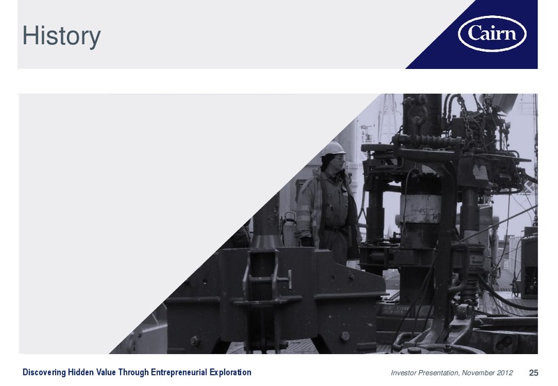 INVESTOR PRESENTATION – Cairn Energy Plc – slide 24