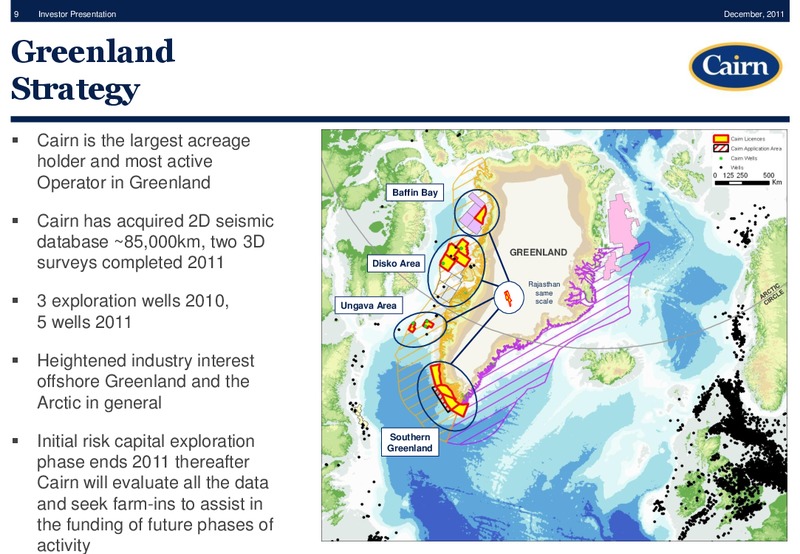 DECEMBER 2011 INVESTOR PRESENTATION – Cairn Energy Plc – slide 8