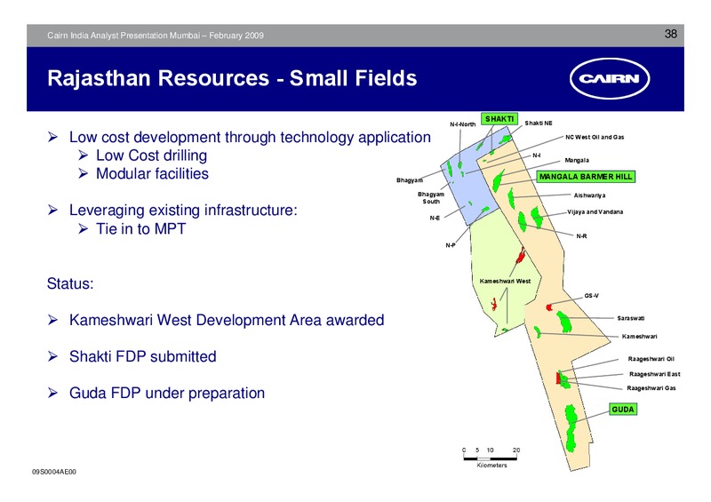 ANALYST PRESENTATION – Cairn India – slide 37