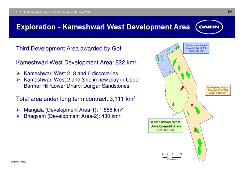 ANALYST PRESENTATION – Cairn India – slide 55